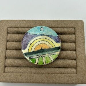 Antique 1920s Hollywood bowl dress clip 1-3-4” rare!!